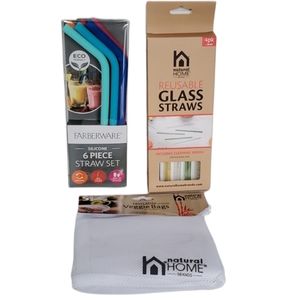 STRAWS Silicone Glass Vegetable Veggie Bag Reusable